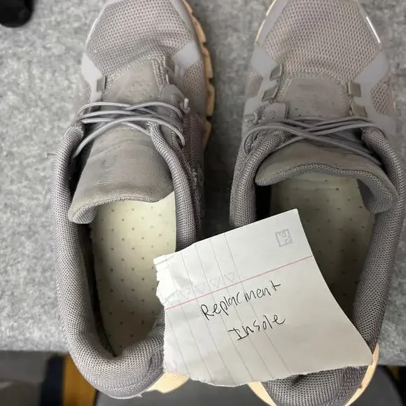 On Cloud 5 Zinc Gray Mesh Athletic Running Shoes Womens Size 7.5 US 59.98883 - Picture 9 of 9